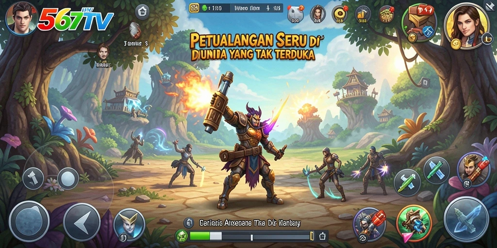 Screenshot gameplay petualangan seru di 567TV.