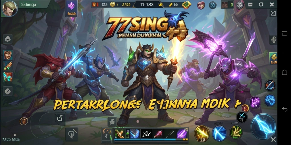 Tampilan gameplay seru dan dinamis di 77SINGA.