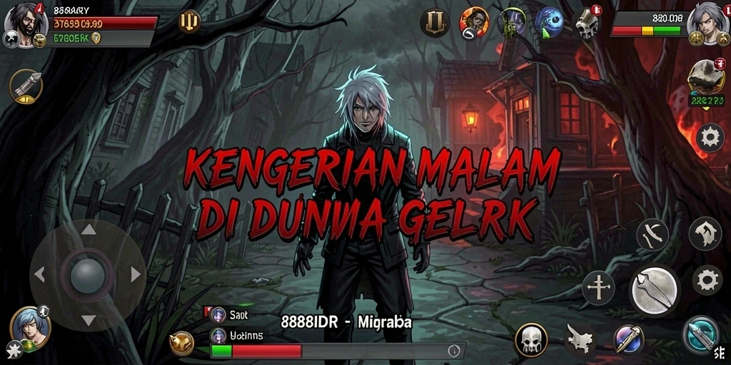 Tangkapan layar gameplay 888IDR yang mencekam dan penuh ketegangan.