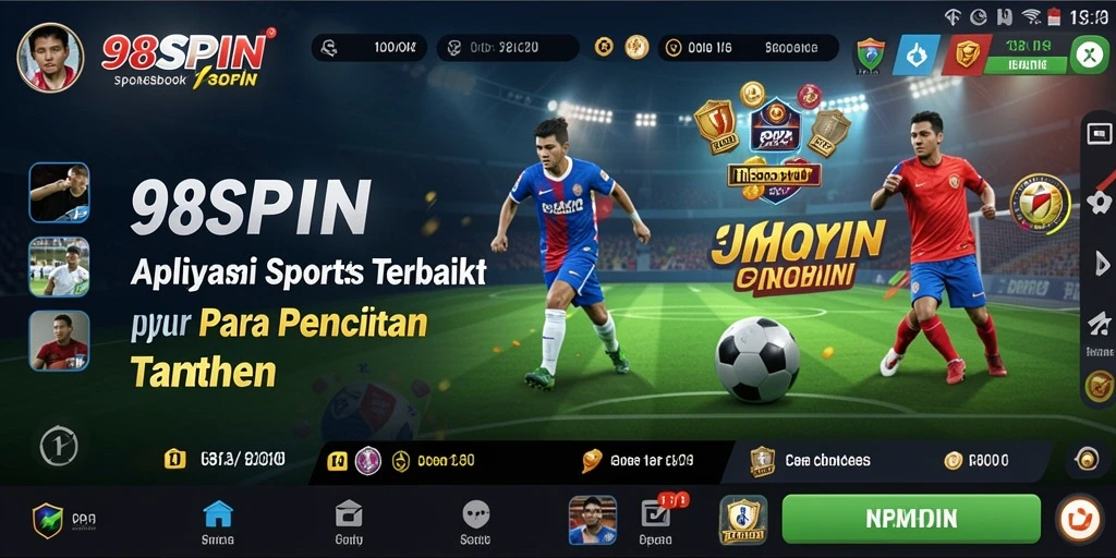 Tampilan antarmuka pengguna yang menarik di 98SPIN.