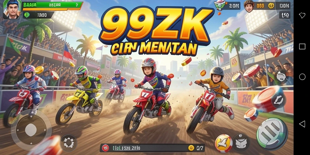 Tampilkan aksi balapan mendebarkan dalam 99ZK.