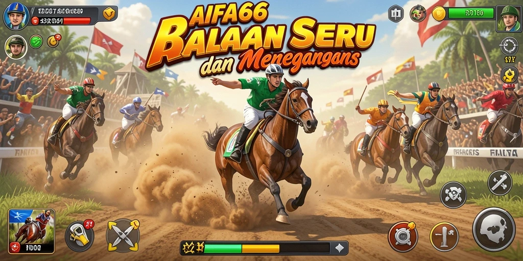 Tampilan gameplay balapan yang mendebarkan di AIFA66.
