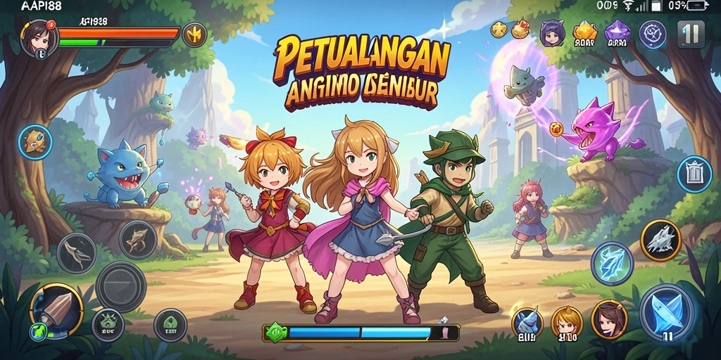 Tampilan seru gameplay API88 dengan karakter anime ikonik.