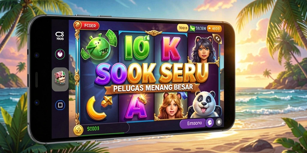Tampilan gameplay seru dari permainan Slot F08 yang penuh warna.