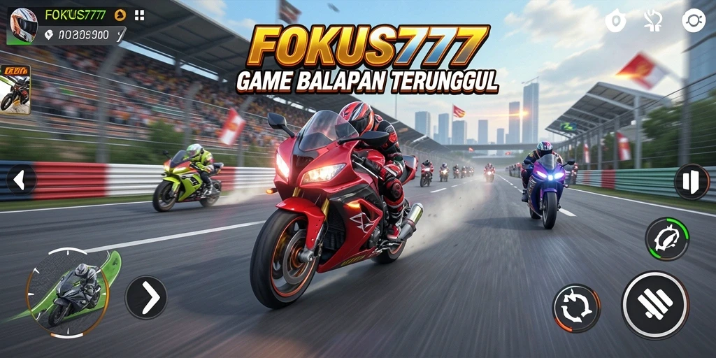 Gameplay seru balapan motor dalam FOKUS777.