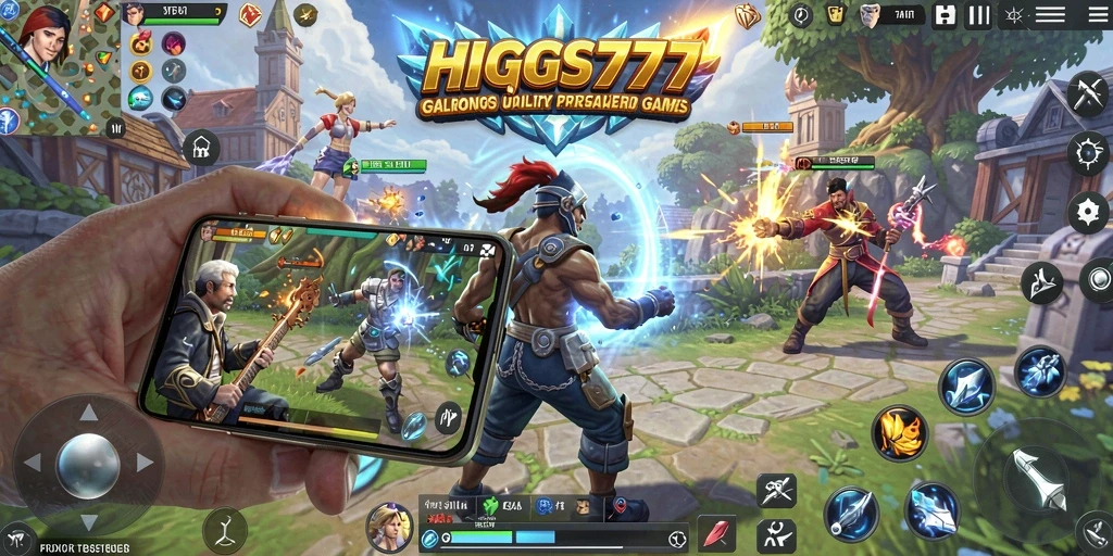 Screenshot utama HIGGS777 menampilkan tampilan antarmuka yang intuitif dan penuh fitur.