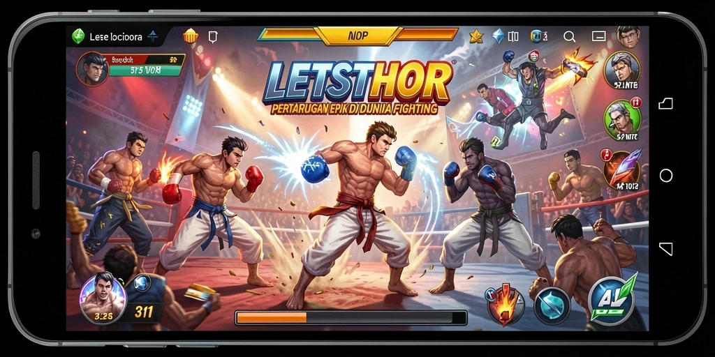 Gameplay LETSTHOR yang menegangkan dan menarik perhatian.