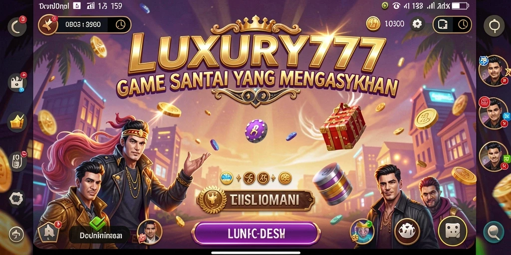 Tampilan menarik dari permainan LUXURY777 yang penuh warna.