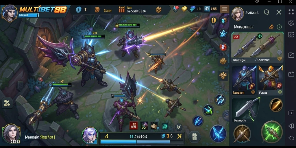 Tangkapan layar gameplay MULTIBET88 dengan aksi strategis yang mendebarkan.