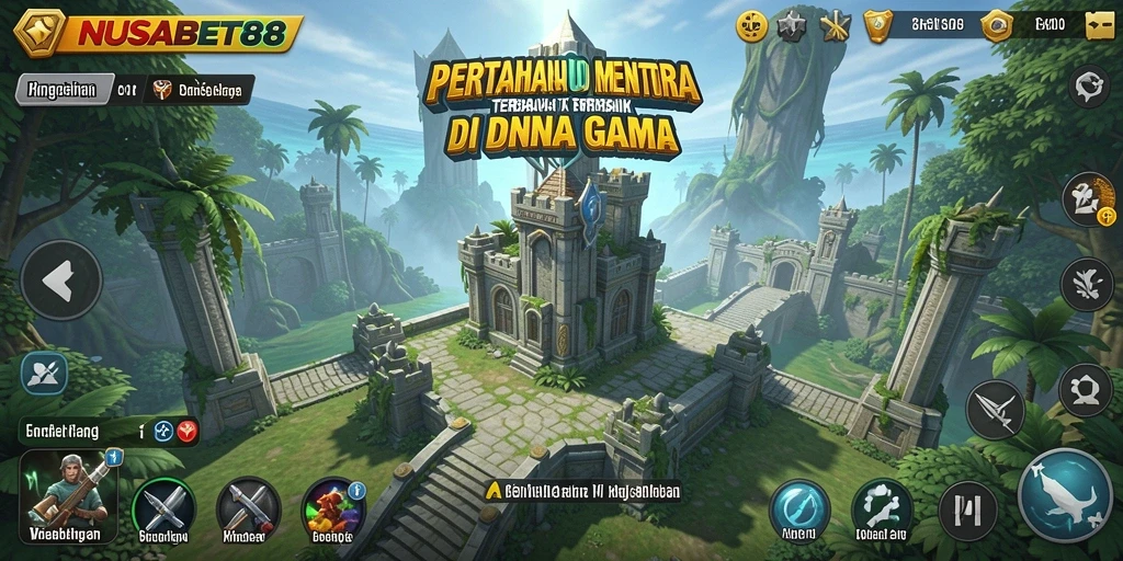 Tampilan mengesankan dari gameplay NUSABET88 dalam Tower Defense.