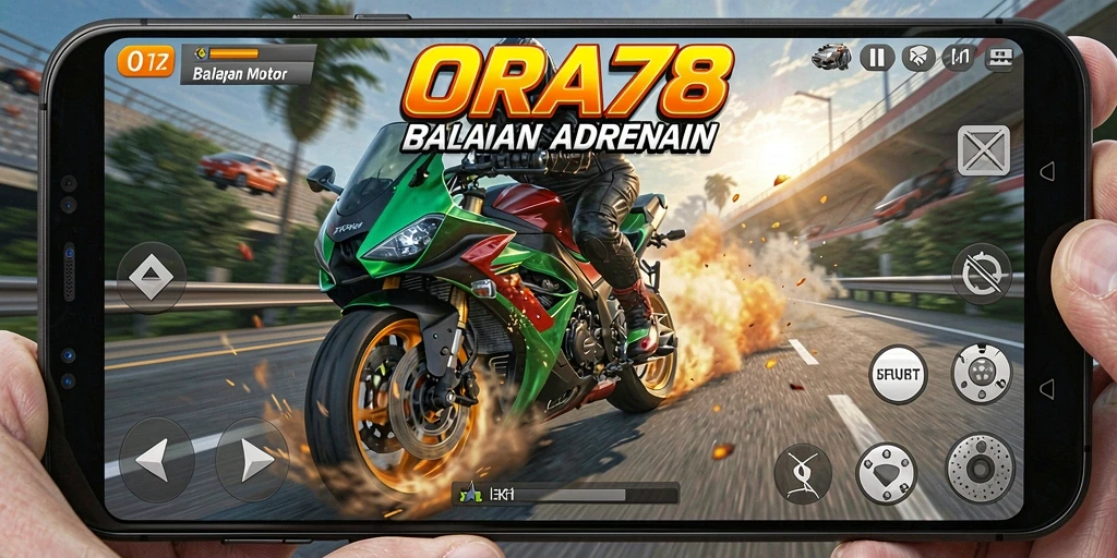 Tampilan gameplay ORA78 yang mendebarkan dengan kecepatan tinggi.