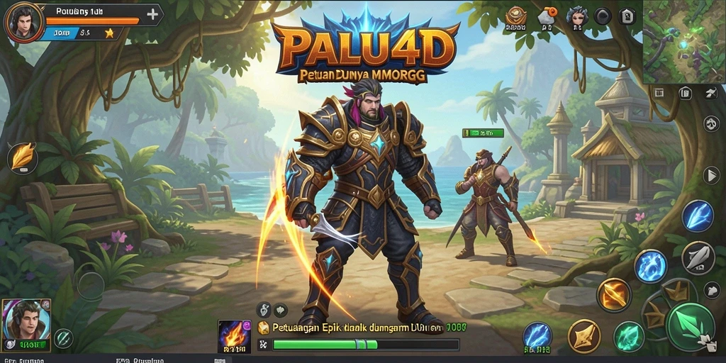 Tangkapan layar utama PALU4D yang menunjukkan aksi gameplay MMORPG yang seru.