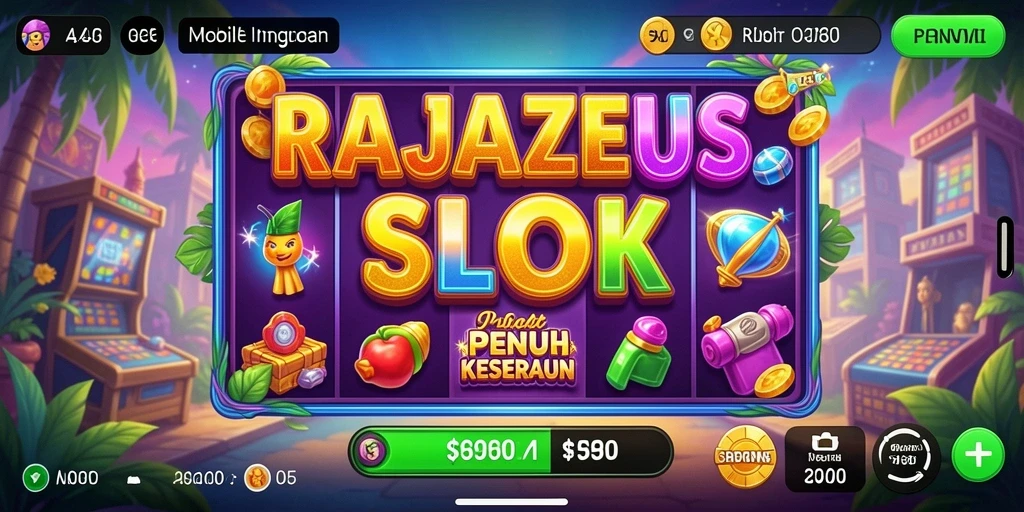 Tampilan menarik dari gameplay <strong>RAJAZEUS</strong> yang seru dan penuh warna.