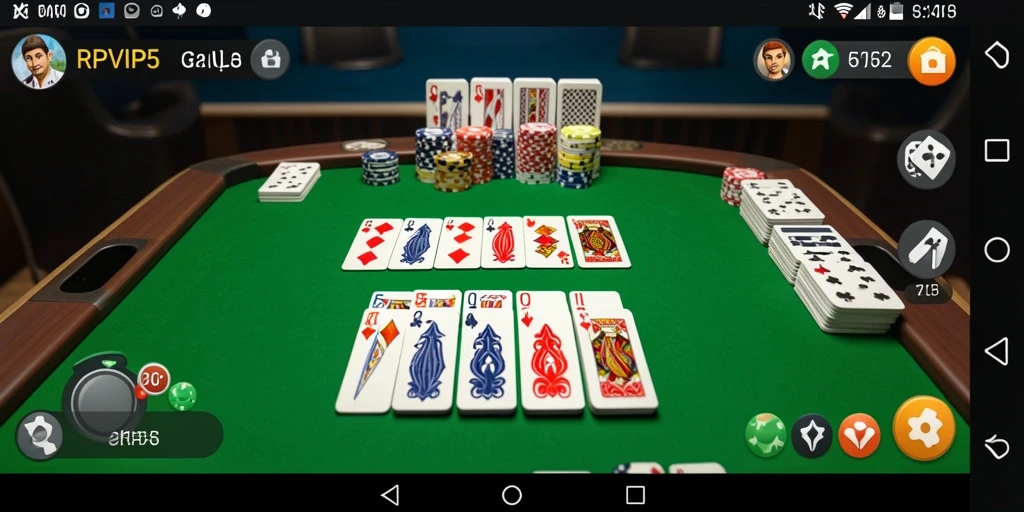 Tampilan gameplay seru dari RPVIP5 saat bermain Gaple.
