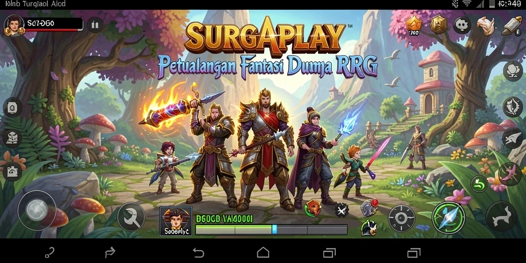 Tampilan dinamis dari gameplay SURGAPLAY yang memikat.