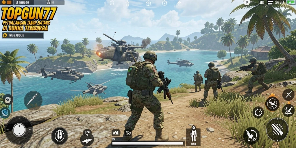 Gameplay seru dan eksplorasi luas di TOPGUN77.